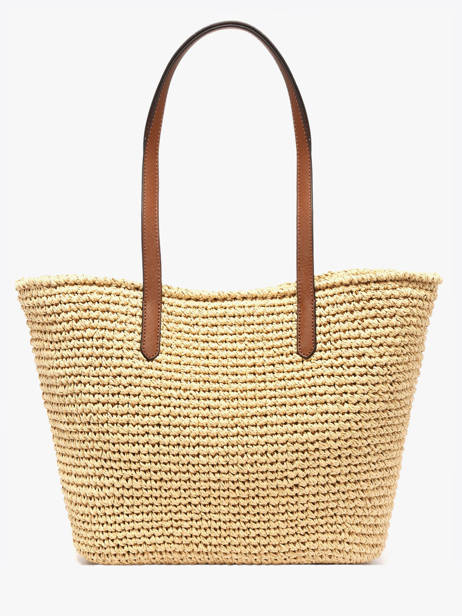 Sac Porté épaule Lainey Raphia Et Cuir Lauren ralph lauren Beige lainey 31982179 vue secondaire 4