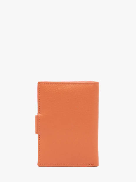 Porte-cartes 12 Fentes Caviar Cuir Crinkles Orange caviar 14041 vue secondaire 2