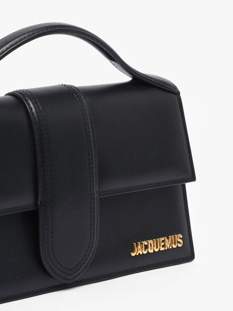 Sac Bandoulière D'occasion Grand Bambino Cuir Jacquemus Noir second life 1566393 vue secondaire 2