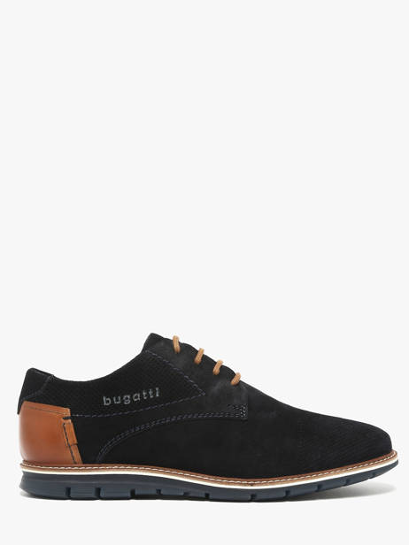 Chaussures De Ville En Cuir Bugatti Bleu men 3319711K