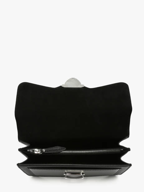 Sac Bandoulière Madame George Caviar Cuir Paul marius Noir caviar MGEORCAV vue secondaire 3