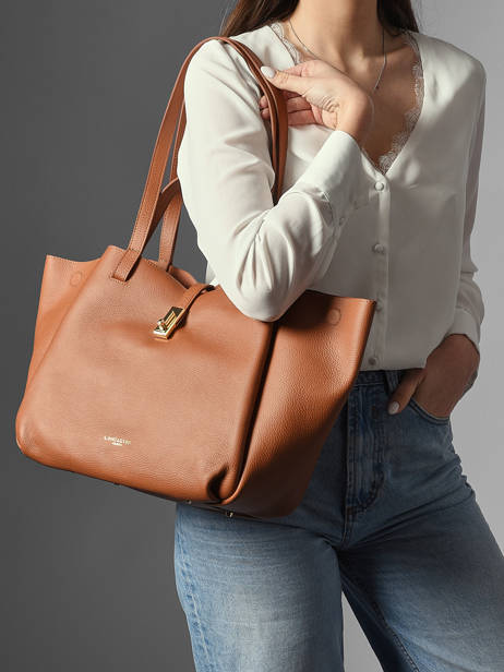 Sac Porté épaule Milano Horizon Sophie Cuir Lancaster Marron milano horizon sophie 83 vue secondaire 1