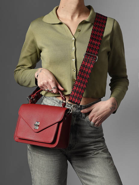 Sac Bandoulière Wt Grained Miniprix Rouge wt grained F6978 vue secondaire 1