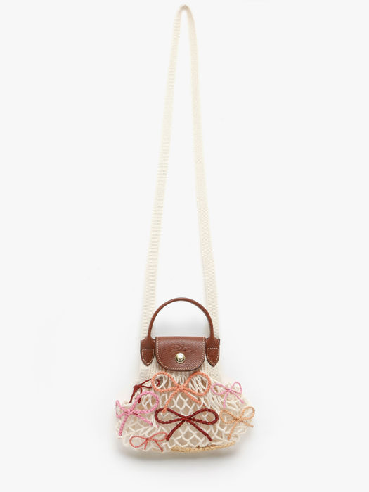 Longchamp Le pliage filet raphia Pochettes Beige