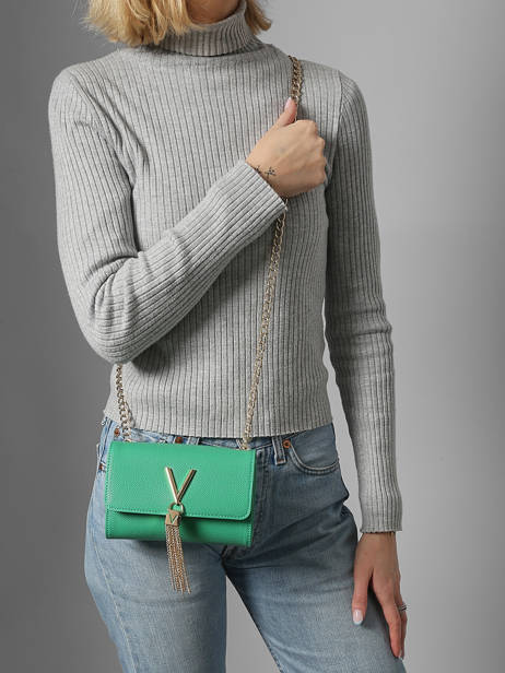 Sac Bandoulière Divina Valentino Vert divina VBS1R403 vue secondaire 1
