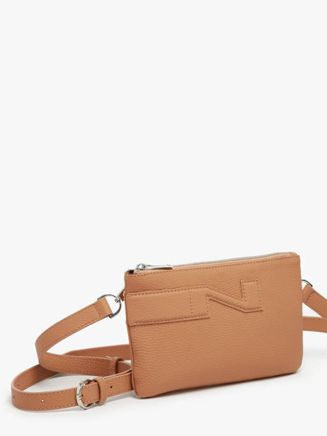 Sac Bandoulière Florence Cuir Nathan baume Marron n city 4 vue secondaire 2