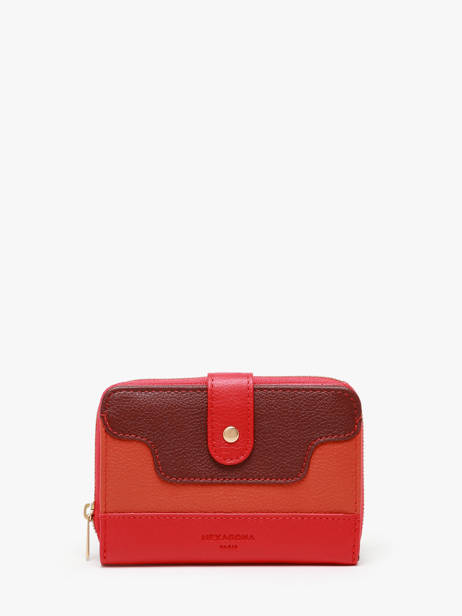 Portefeuille Bahia Cuir Hexagona Rouge bahia 688262