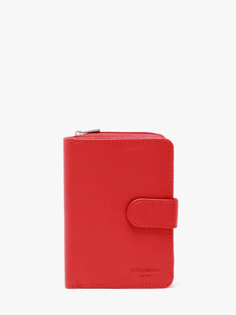 Portefeuille Confort Cuir Hexagona Rouge confort 461063