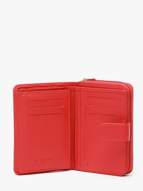 Portefeuille Confort Cuir Hexagona Rouge confort 461063 vue secondaire 1
