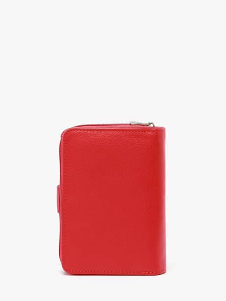 Portefeuille Confort Cuir Hexagona Rouge confort 461063 vue secondaire 3