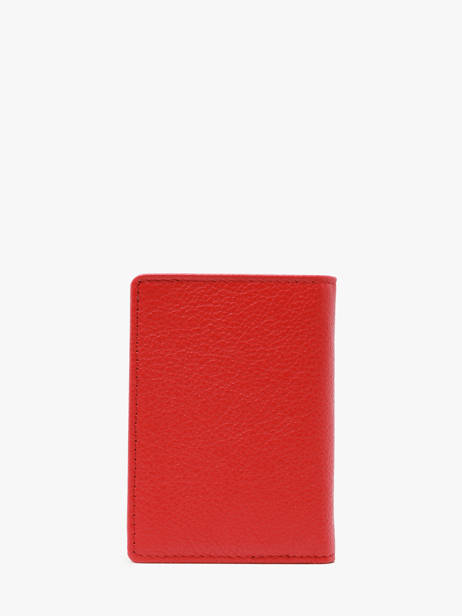 Porte-cartes Confort Cuir Hexagona Rouge confort 461007 vue secondaire 2