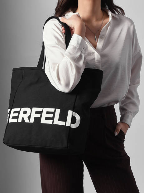 Sac Porté épaule K Essential Coton Karl lagerfeld Noir k essential B1W50050 vue secondaire 1
