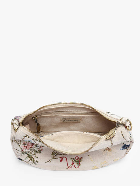 Sac Bandoulière Alocasia Coton Cuir Woomen Beige alocasia WALO18 vue secondaire 3