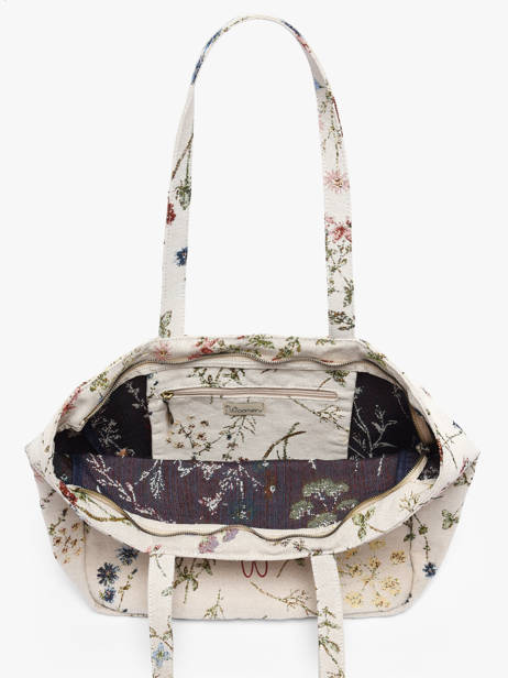Sac Porté épaule Alocasia Coton Cuir Woomen Beige alocasia WALO01 vue secondaire 3