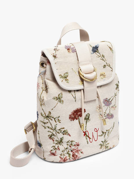 Sac à Dos Cuir Woomen Beige alocasia WALO03 vue secondaire 2