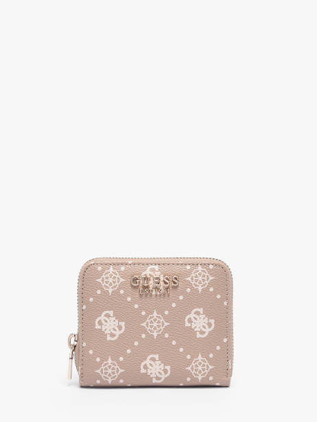 Portefeuille Carrie Logo Guess Beige carrie logo GP898137