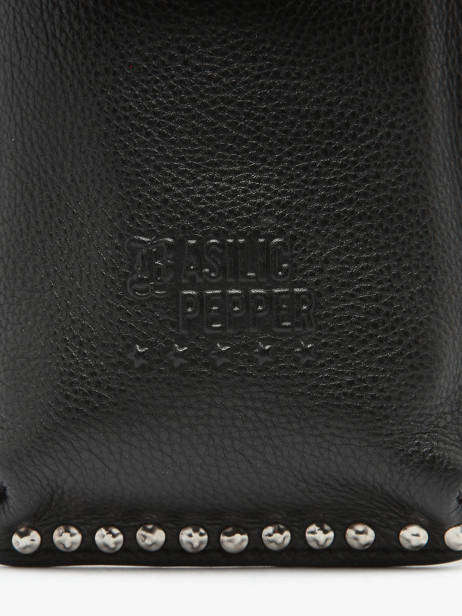 Étui Téléphone Cuir Basilic pepper Noir glam BGLA88 vue secondaire 5