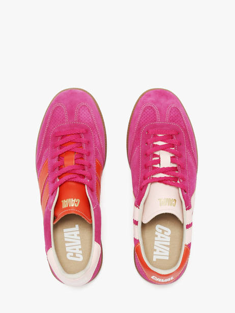 Sneakers En Cuir Caval Rose women BAPULS79 vue secondaire 3