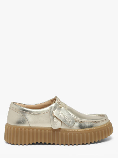 Chaussures Derbies Plateforme En Cuir Clarks Or women 26186300