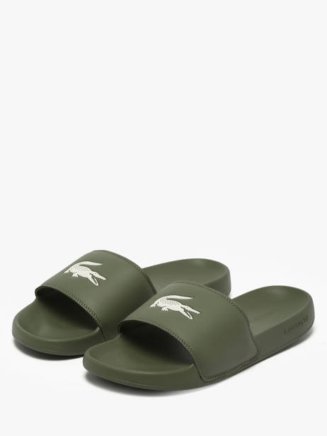 Claquettes Lacoste Vert men 9CMA0041 vue secondaire 1