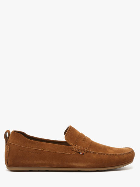 Mocassins En Cuir Tommy hilfiger Marron men 5789GVQ
