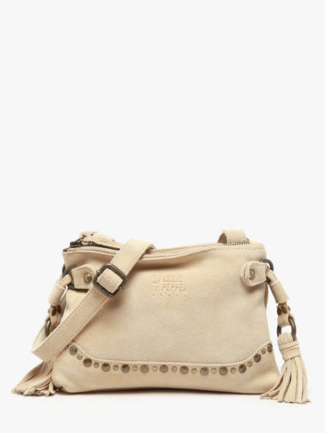 Sac Bandoulière Houston Cuir Basilic pepper Beige houston BHOU82