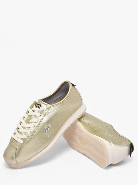 Sneakers En Cuir Lacoste Or women 1SFA0137 vue secondaire 2