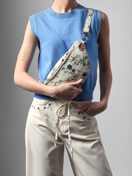 Sac Banane Cuir Woomen Beige alocasia WALO04 vue secondaire 1