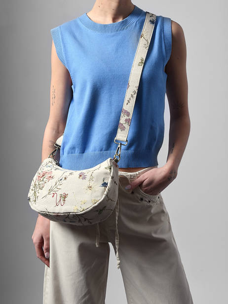Sac Bandoulière Alocasia Coton Cuir Woomen Beige alocasia WALO18 vue secondaire 1