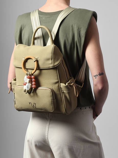 Sac à Dos Woomen Vert camomille pearl WCAE02 vue secondaire 1