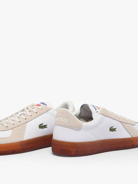 Sneakers En Cuir Lacoste Beige men 1SMA0077 vue secondaire 3