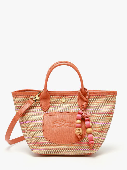 Longchamp Le panier pliage rainbow Sacs porté travers Blanc