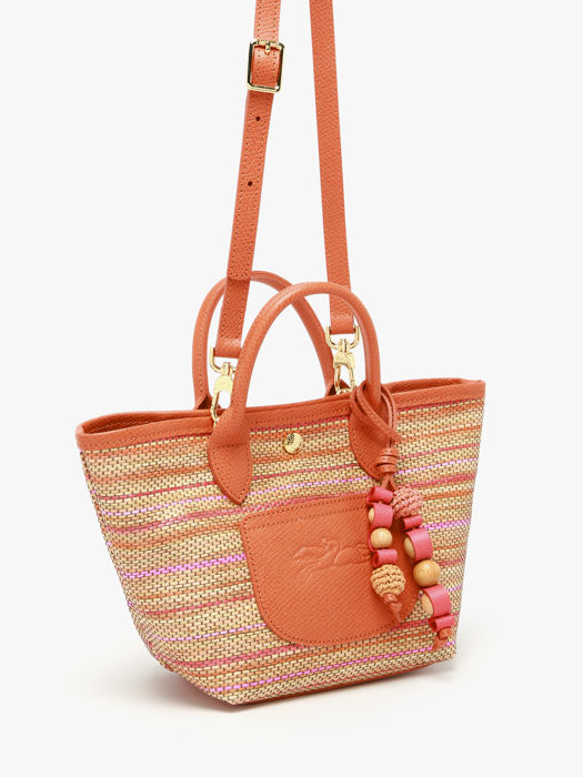 Longchamp Le panier pliage rainbow Sacs porté travers Blanc