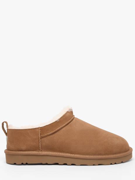 Bottes Classic Micro En Cuir Ugg Marron men 1180190