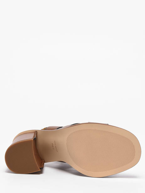 Sandales à Talon En Cuir Michael kors Marron women VHS3L230 vue secondaire 4
