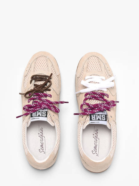 Sneakers Billie En Cuir Semerdjian Beige women BILLI244 vue secondaire 3