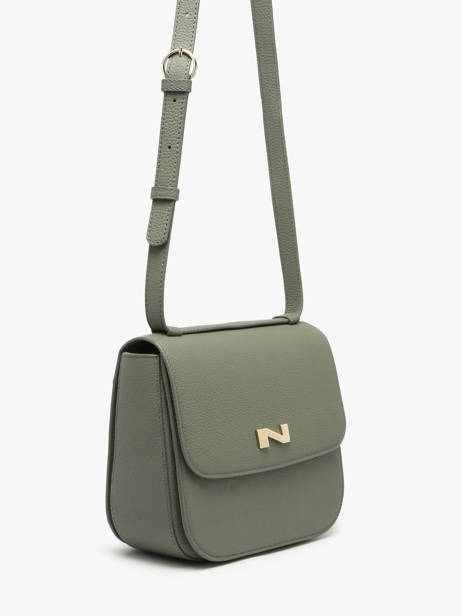 Sac Bandoulière Ulysse Cuir Nathan baume Vert odyssey 2 vue secondaire 2