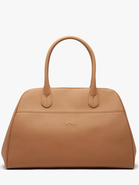 Sac Porté épaule Barbara Cuir Nathan baume Marron state 1