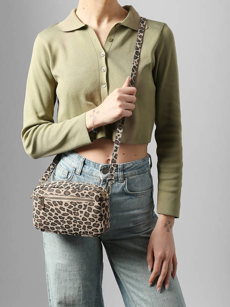 Sac Bandoulière Velvet Leopardo Cuir Milano Multicolore velvet leopardo VL25115 vue secondaire 1