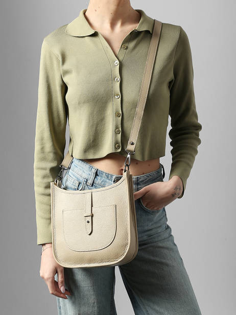 Sac Bandoulière Caviar Cuir Milano Beige caviar CA25067 vue secondaire 1