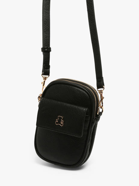 Sac Bandoulière Soft Lulu castagnette Noir soft YVILLE vue secondaire 1