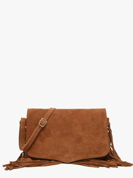 Sac Bandoulière Velvet Cuir Milano Marron velvet VE24115O