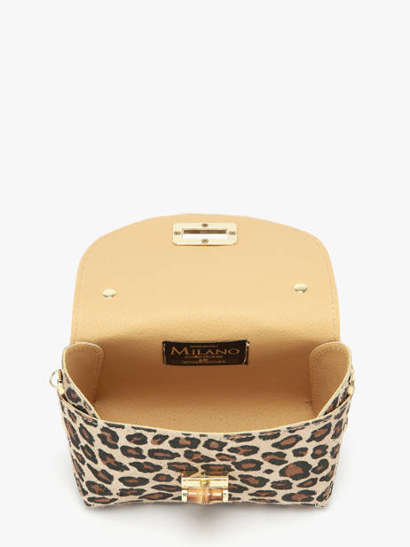 Sac Bandoulière Velvet Leopardo Cuir Milano Multicolore velvet leopardo VL24117 vue secondaire 3