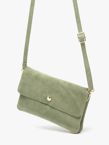 Sac Bandoulière Velvet Cuir Milano Vert velvet VE23067O vue secondaire 2