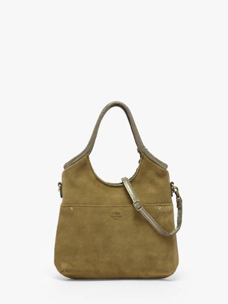 Sac Bandoulière Vintage Cuir Mila louise Beige vintage 23059V vue secondaire 4