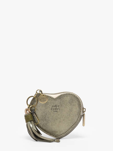 Porte-monnaie Vintage Cuir Mila louise Beige vintage 16083X