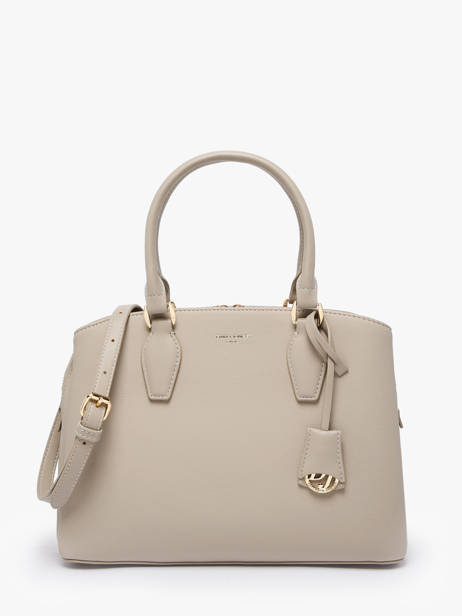Sac Porté Main Dune Polyurethane David jones Marron dune CM7252