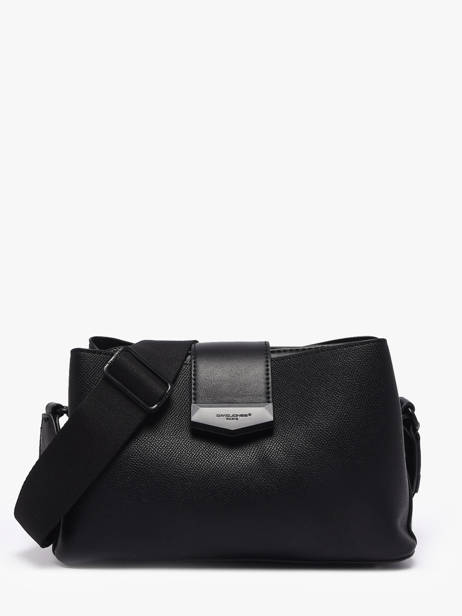 Sac Bandoulière City Polyurethane David jones Noir city CM8303