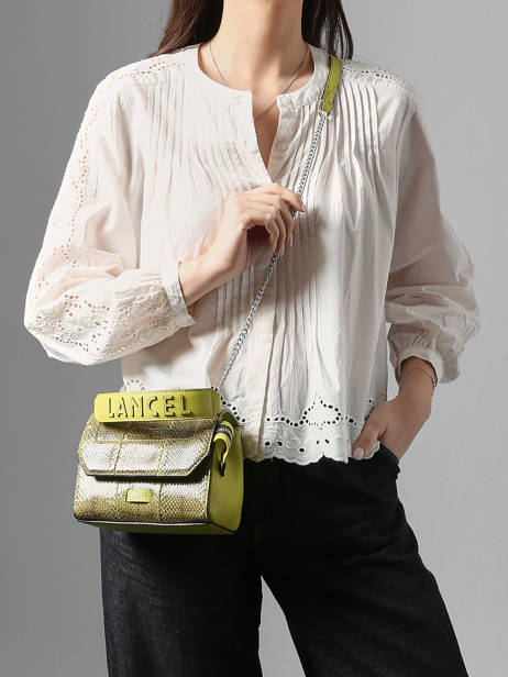 Sac Bandoulière Ninon S Ayers Cuir Lancel Vert ninon A14013 vue secondaire 1
