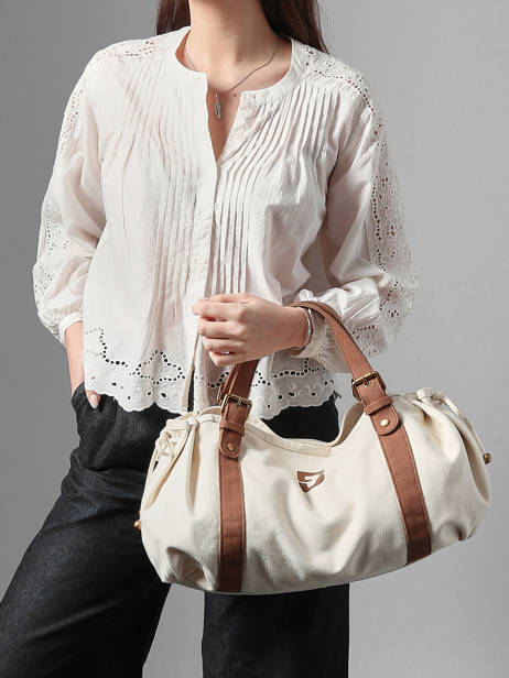 Sac Gd 24h Canvas Coton Gerard darel Beige canvas Z450 vue secondaire 1